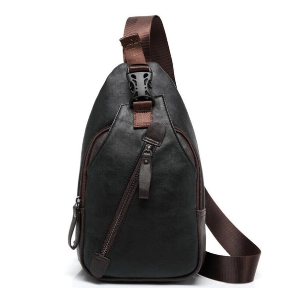 Other - Leather Chest BackPack Cross Body Bum Bag